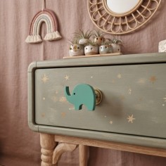 pomo con forma de elefante para cajones y armarios