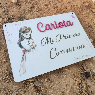 Letrero silla Comunion niña