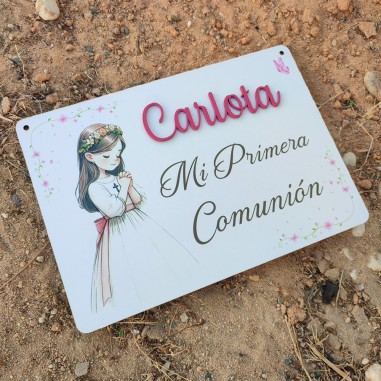 Letrero silla Comunion niña