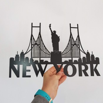 stock new york de hierro negro