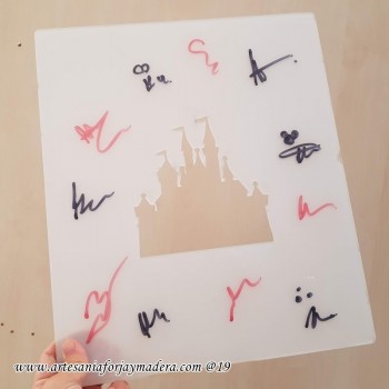 Tabla autografos Disney