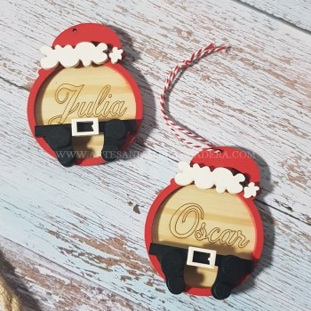 Bola Papa Noel Navidad 3d
