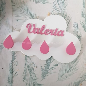 Percha Nube con Gotas