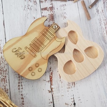 Caja para puas de guitarra