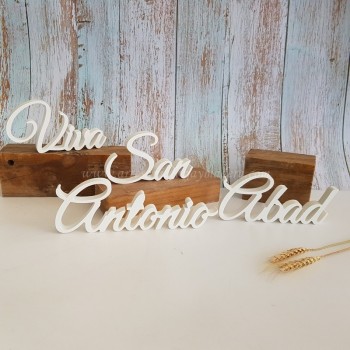 Letras viva San Antonio...