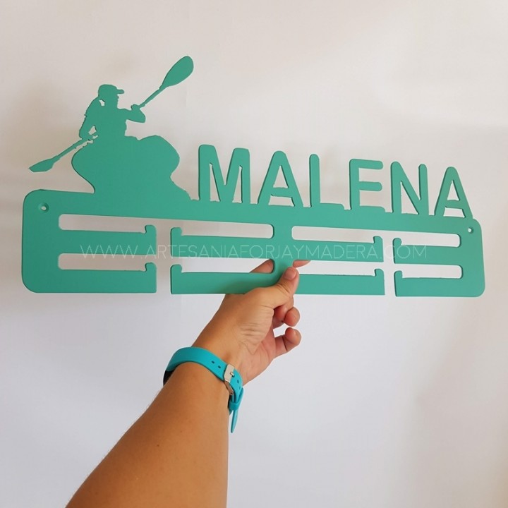 Medallero Doble Kayak Femenino