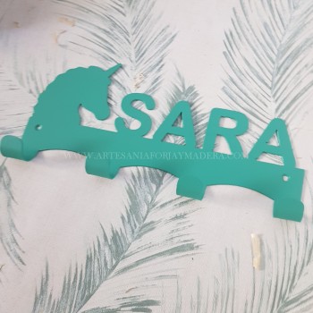 Percha Unicornio con nombre