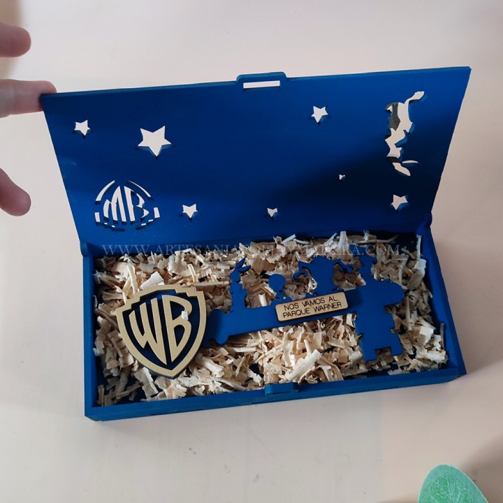 Caja Llave Tridimensional Warner