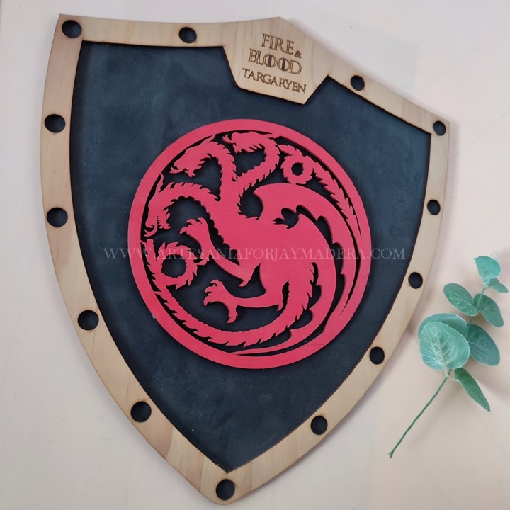 Escudo Casa Targaryen  Juego de Tronos