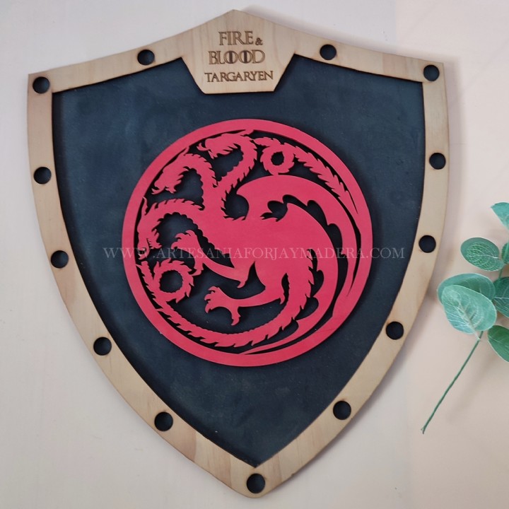 Escudo Casa Targaryen  Juego de Tronos