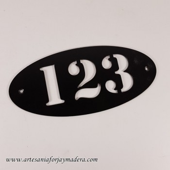 Numero Puerta Ovalo