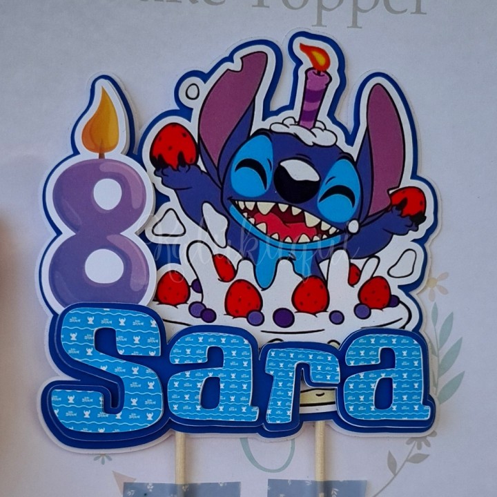 Cake Topper 3D Stitch