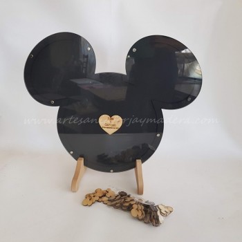 Hucha Mickey para firmar...
