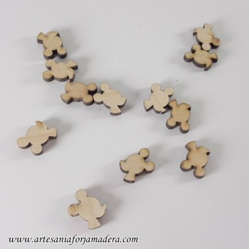 Mini siluetas Mickey perfil...