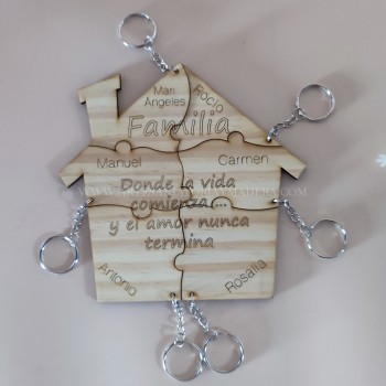 Llavero Casa Familia 6...