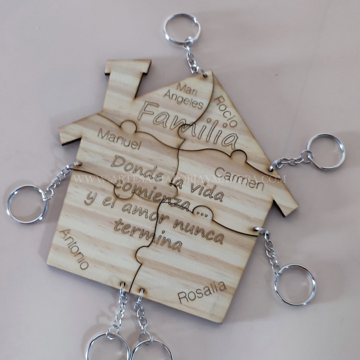 Llavero Casa Familia 6 personas