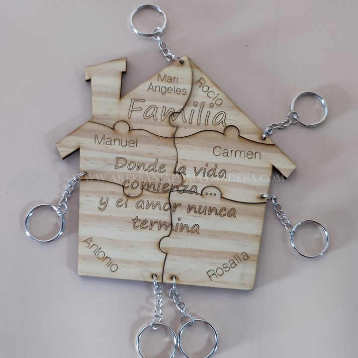 Llavero Casa Familia 6 personas