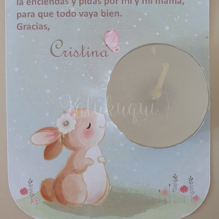 Vela modelo Conejito