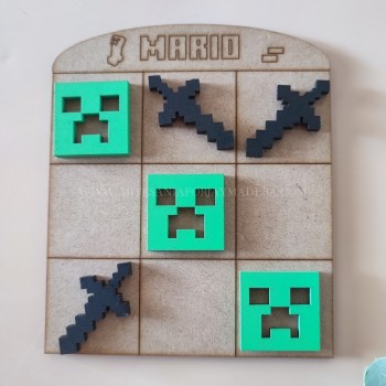 Juego 3 en Raya MineCraft