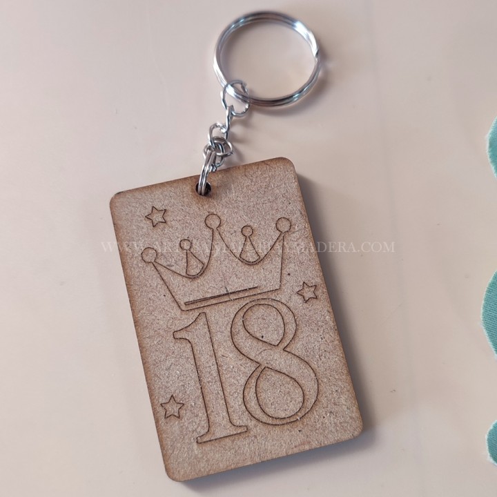 Llavero Cumpleaños 18