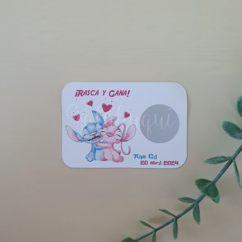 Rasca y Gana Stitch y Angel...