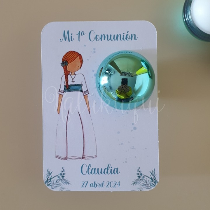 Bálsamo Labial Tarjeta Comunión Niña...