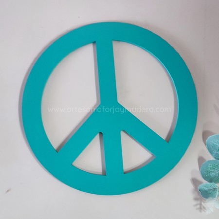 simbolo de la paz de pared personalizado