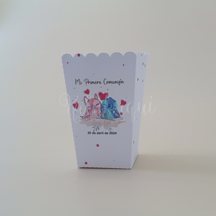 Caja Palomitas Sencilla modelo Stitch...