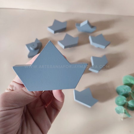 tirador barco de papel personalizado